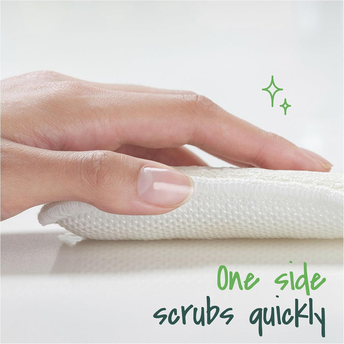 Scotch-Brite Greener Clean Dual Action Scrub & Wipe, Dish Cloth, 2 Pack