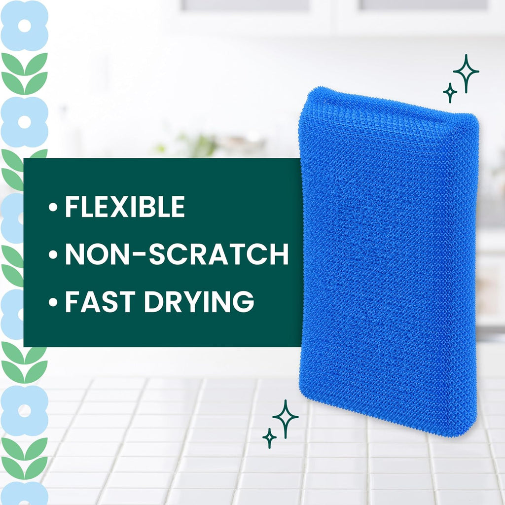 Scotch-Brite Blooms Dobie Scrubbing Pad, 2 Pack