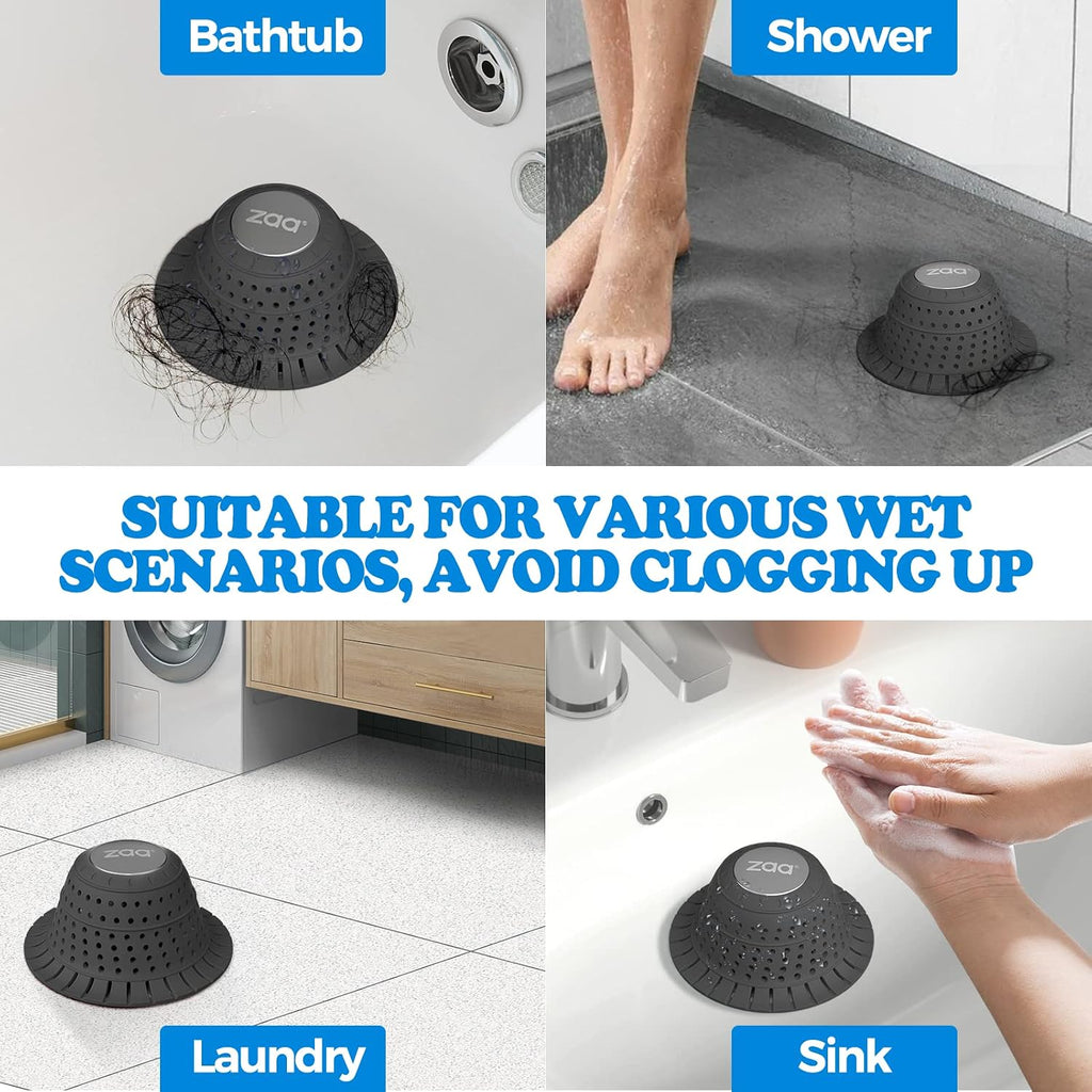 zaa Shower Drain Hair Catcher Bathtub Drain Cover Strainer Protector
