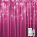 Butterfly Curtain Lights, 4.9ft 48 LED USB Window Fairy Lights 10 Butterflies 8 Modes Firefly Twinkle Timer String Lights with Remote for Room Bedroom Wall Ceiling Party Wedding Christmas (Pink)