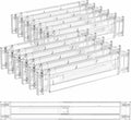 Yieach 12 Pack 3.2 Inch Shallow Acrylic Drawer Dividers for Clothes