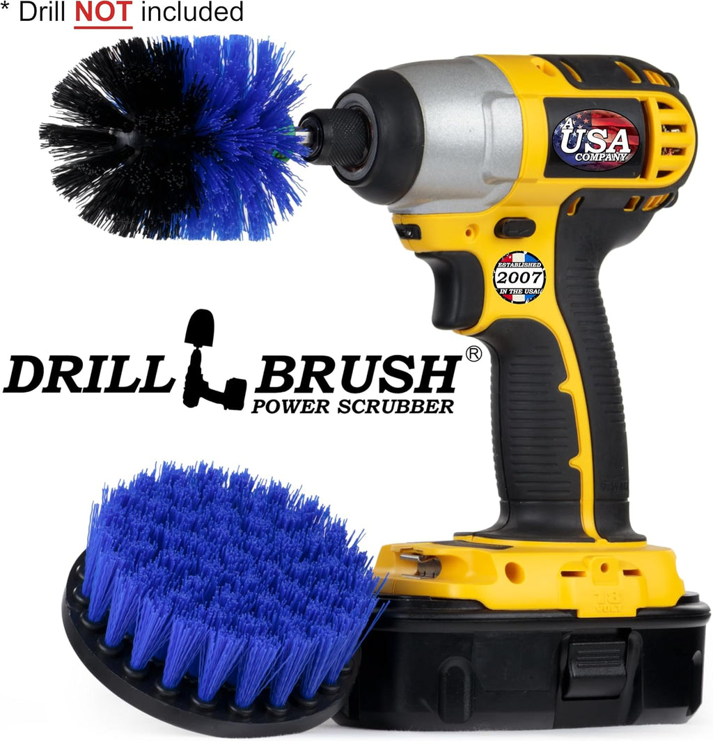 Hull Cleaner Brush Set - Fish Tank Scrubbing Set - Pool Cleaning Brush Set