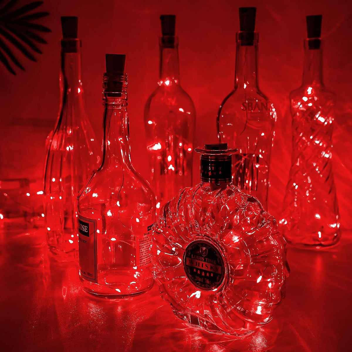 Aluan Wine Bottle Lights with Cork 10 Pack 20 LED Mini Fairy String Lights