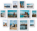 Vittanly 12 Pack Picture Frames Collage Wall Decor, White