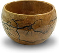 Fractal Burn Wood Bowl - Decorative Mango Wood Bowl for Kitchen, Dining, Entryway, Desk, and Holding Keys, Cuff Links, Coins