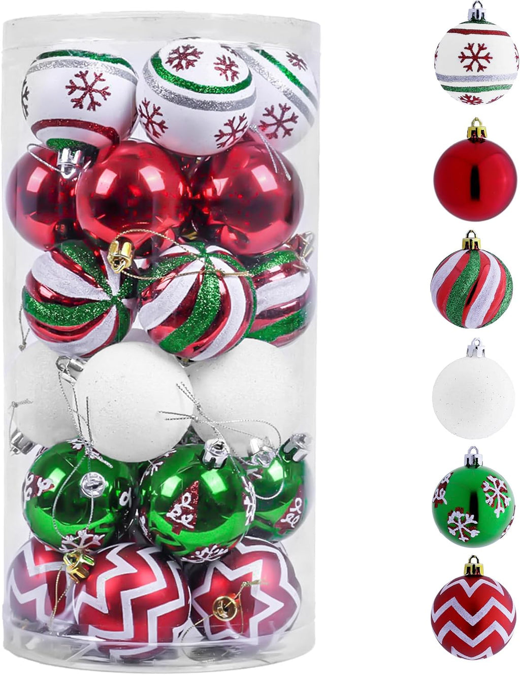 Valery Madelyn 30ct Christmas Ornaments Tree Decorations Set 2.36 Inch