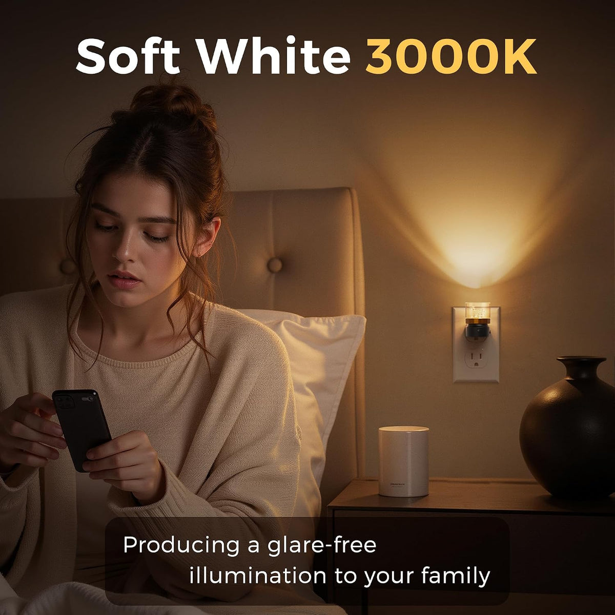 L LOHAS LED Night Light, 2 Pack Night Lights Plug into Wall