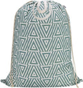 Canvas Laundry Bag with Handles & Drawstring 30"Wx35"H, L+ Geom SlateGreen