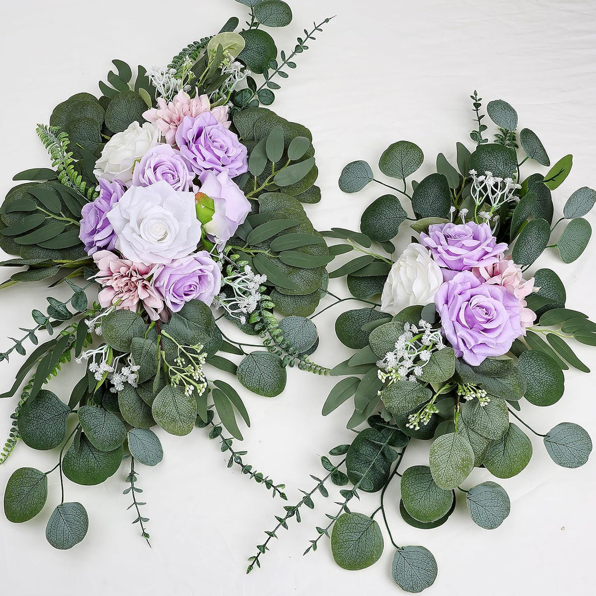 150Pcs Greenery Artificial Eucalyptus Stems Leaves Bulk, 6 Kinds