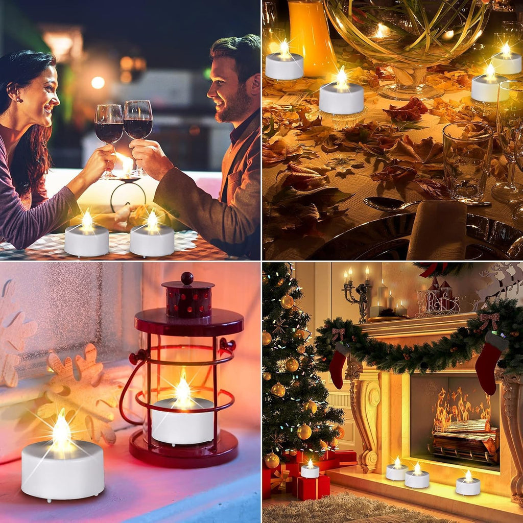 Tea Lights Flameless Battery Operated Candles. Warm White 200Pack