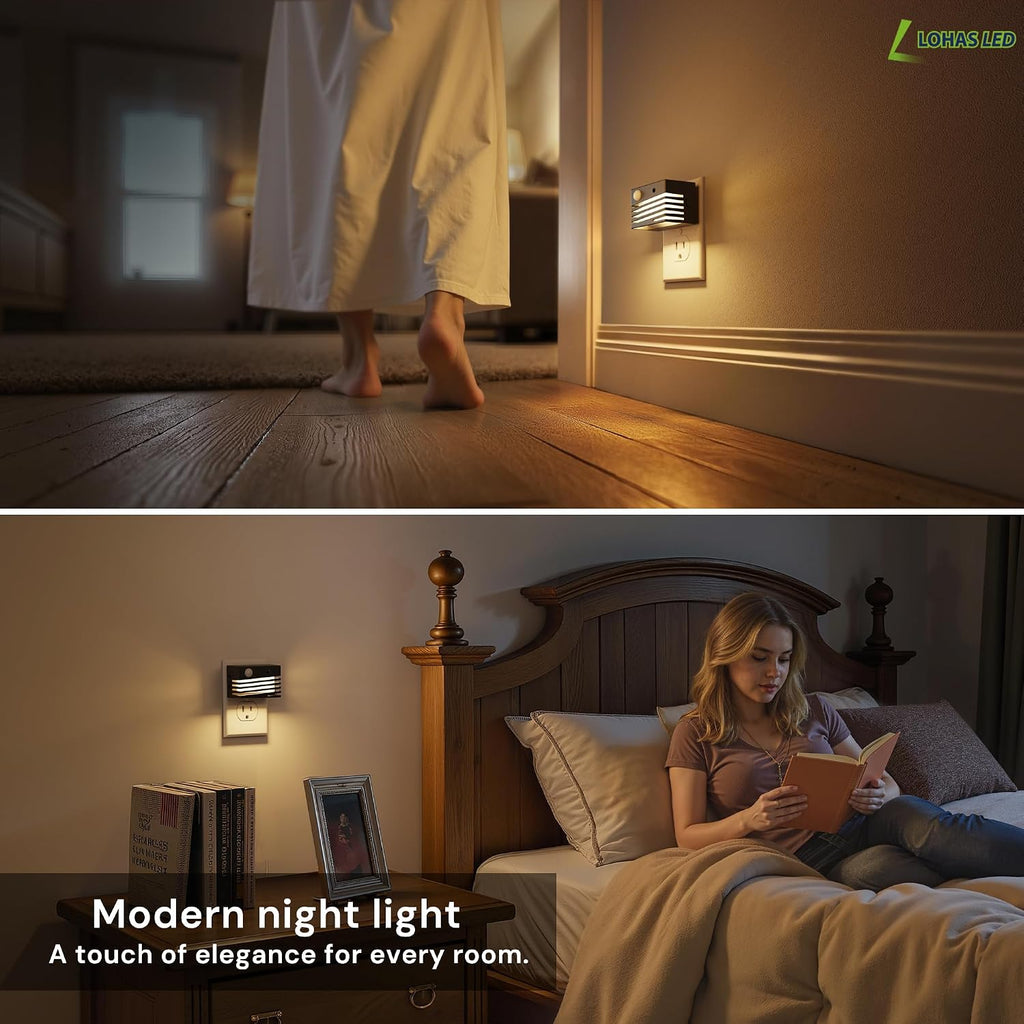 L LOHAS LED Motion Sensor Night Lights, [2 Pack] Dimmable Night Light