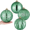 Arrowbash 4 Pcs 6'' Light Green Mercury Big Christmas Ball Ornaments Set