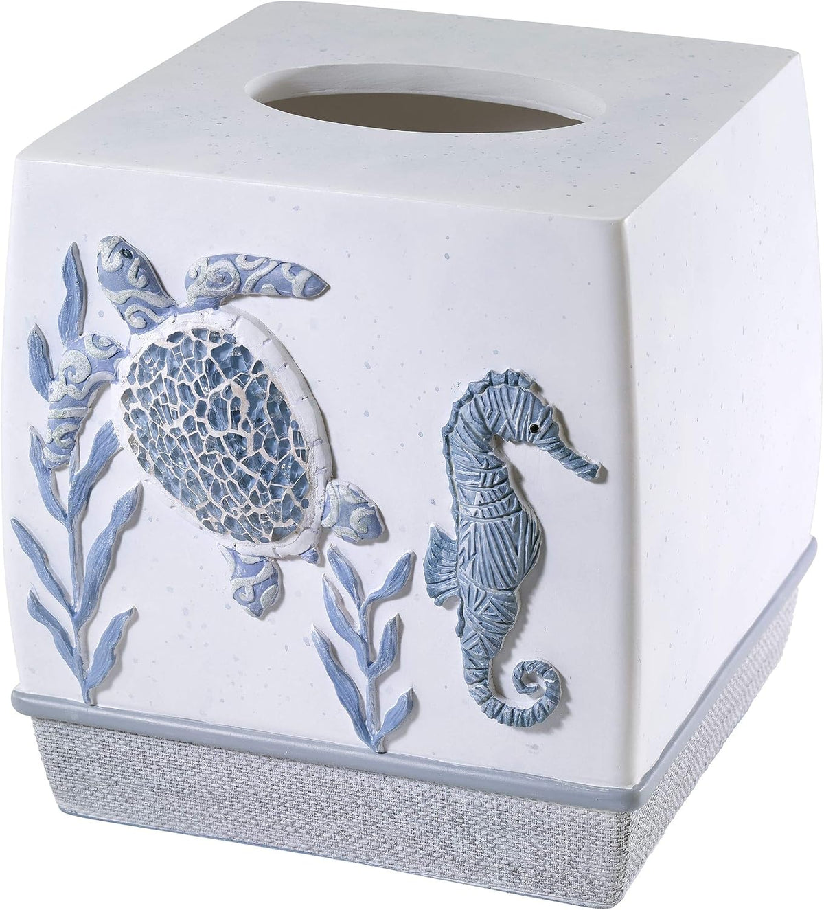Avanti Linens - Tissue Box Cover, Standard Size Tissue Holder for Home