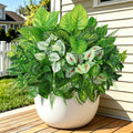 12 Bundles Artificial Plants for Indoor Outdoor UV Resistant Faux Plants