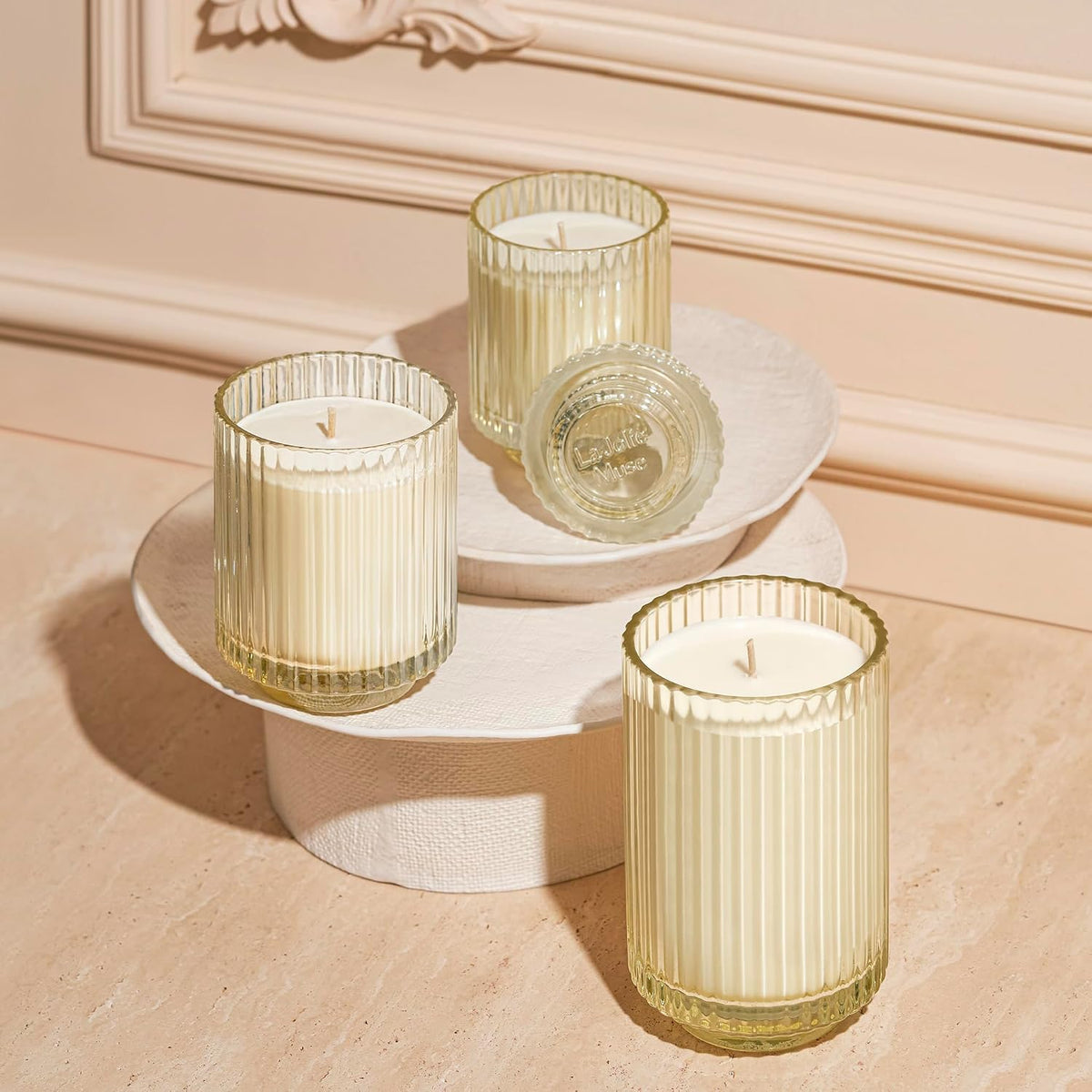 LA JOLIE MUSE Tuberose Floral Scented Candles for Home, 11 oz Natural Soy