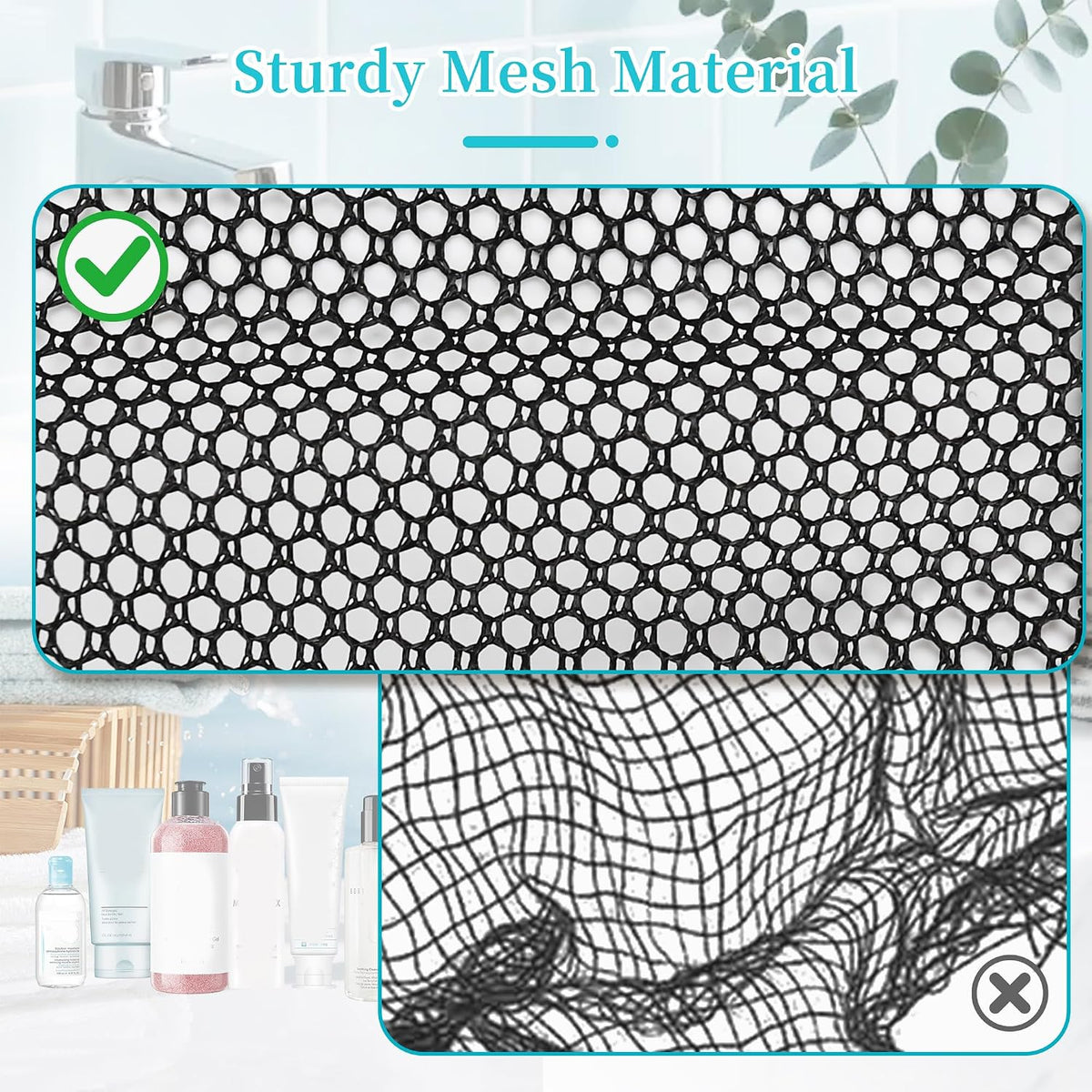 Bagmoly Hanging Shower Caddy Portable - Travel Toiletry Bag for College