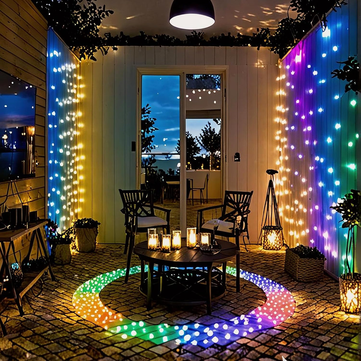 10FT Color Changing String Lights Outdoor LED Patio Lights