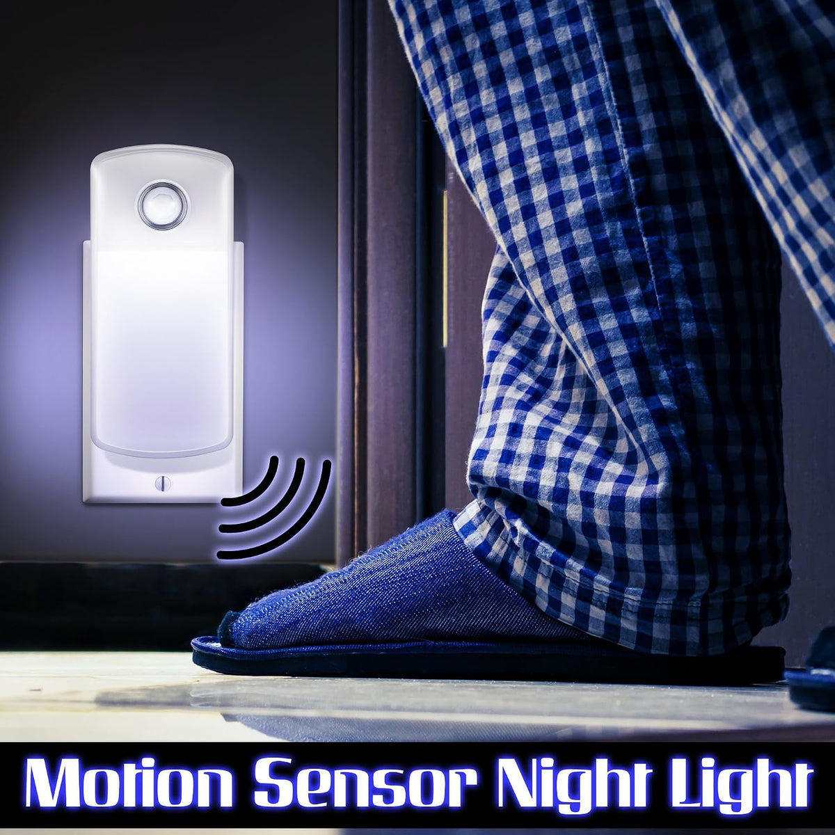Enhon Emergency Power Failure 5-in-1 Multi Color LED Night Lights, 6 Pack