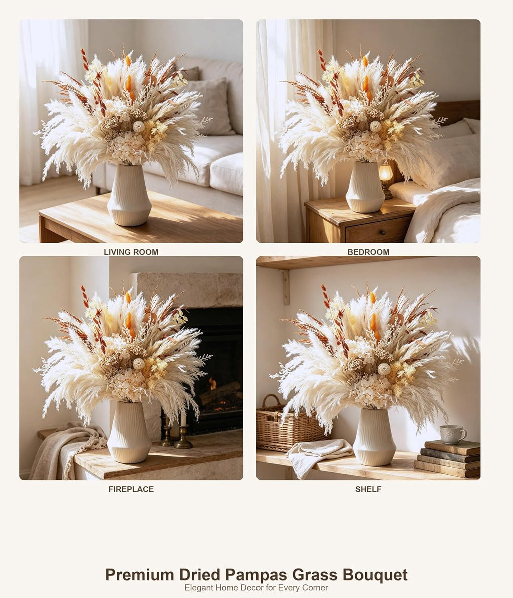 Dried Pampas Grass Bouquet, Fall Flower Arrangements
