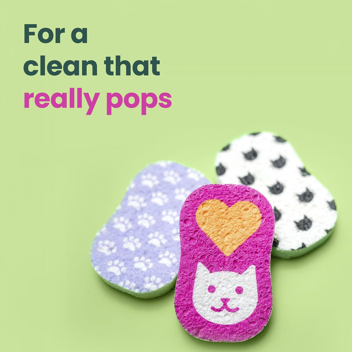 Scotch-Brite Cat Pop Up Non-Scratch Sponges, 3 Packs