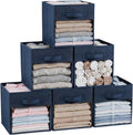 ShellKingdom Storage Bins, Foldable Fabric Storage Cubes with Clear Window