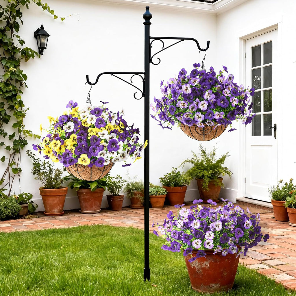 Fake Artificial Pansy Flowers Plants for Outdoors Decoration UV resistant
