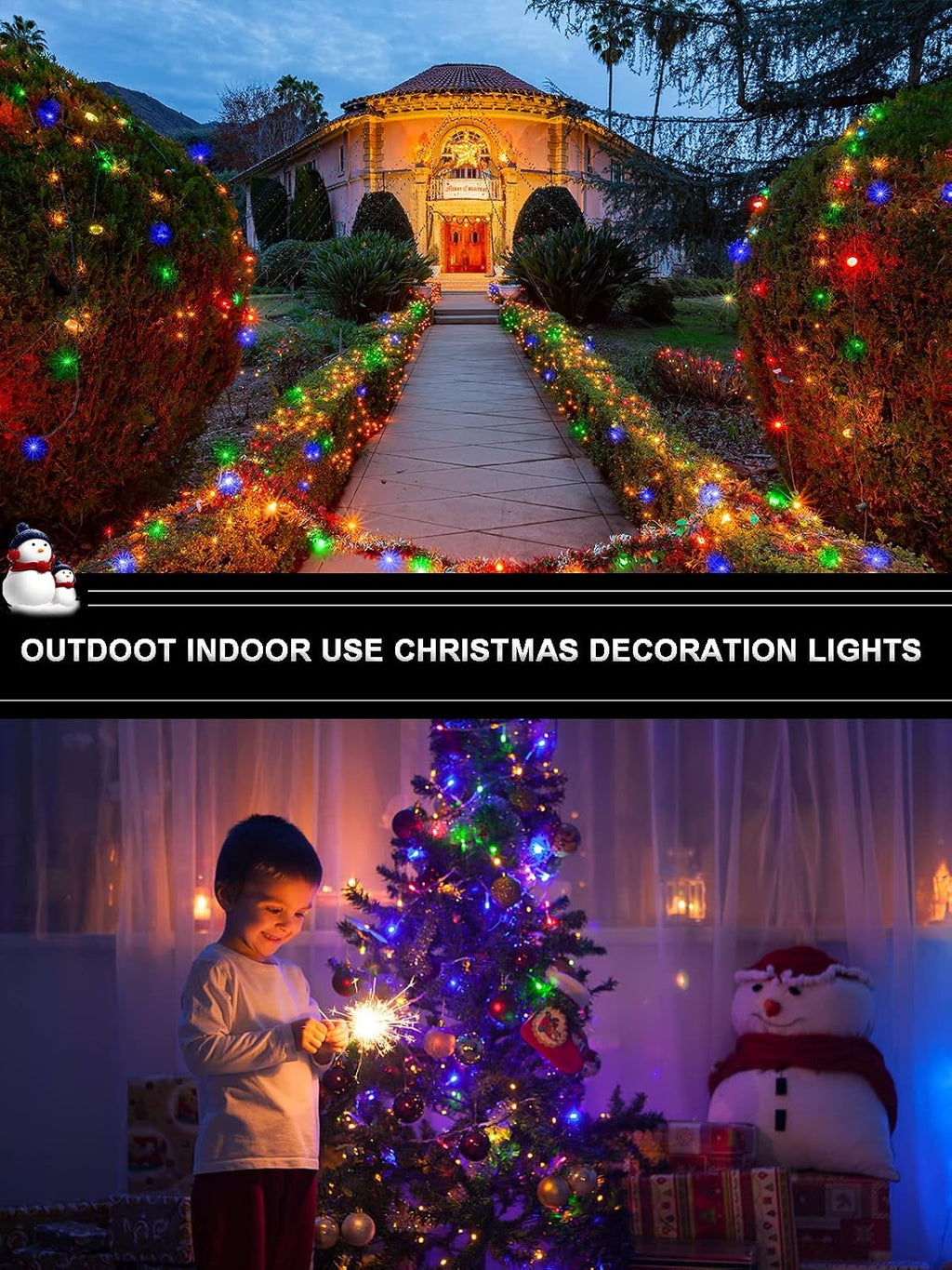 1 Pack Each 32.8ft 120 LED Battery Operated Christmas Tree Lights