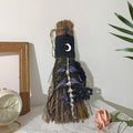 Cinnamon Broom 7.5 Inch Handmade Witch Broom for Altar (Black)
