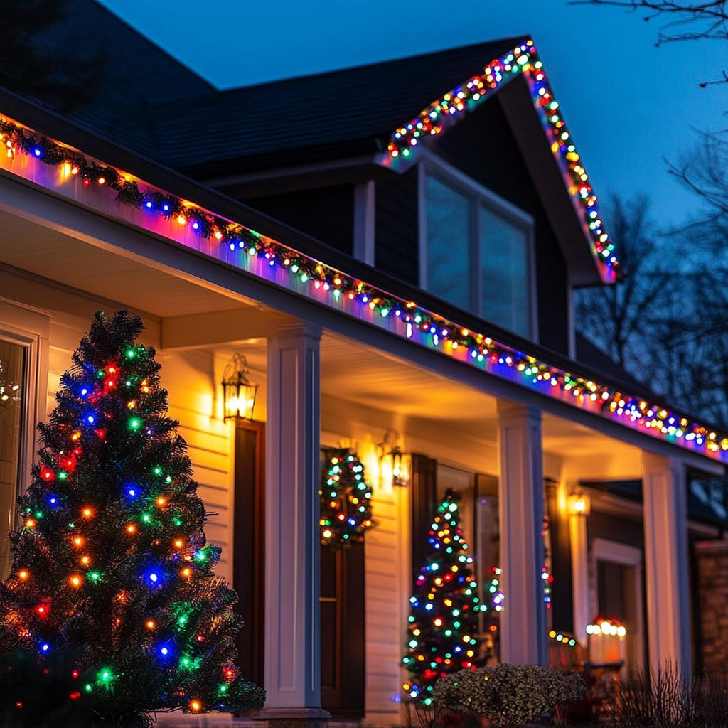 Dazzle Bright 200 Pcs Replacement Christmas Mini Light Bulbs, Multi-Colored Incandescent String Light Bulbs, 2.5 V Bulbs for Indoor Outdoor Xmas Tree Decor, 170 mA, 0.42 Watt