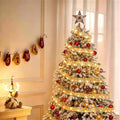 JMEXSUSS 33Ft 100 LED 2.5Inch Christmas Tree Ribbon Lights Remote Control