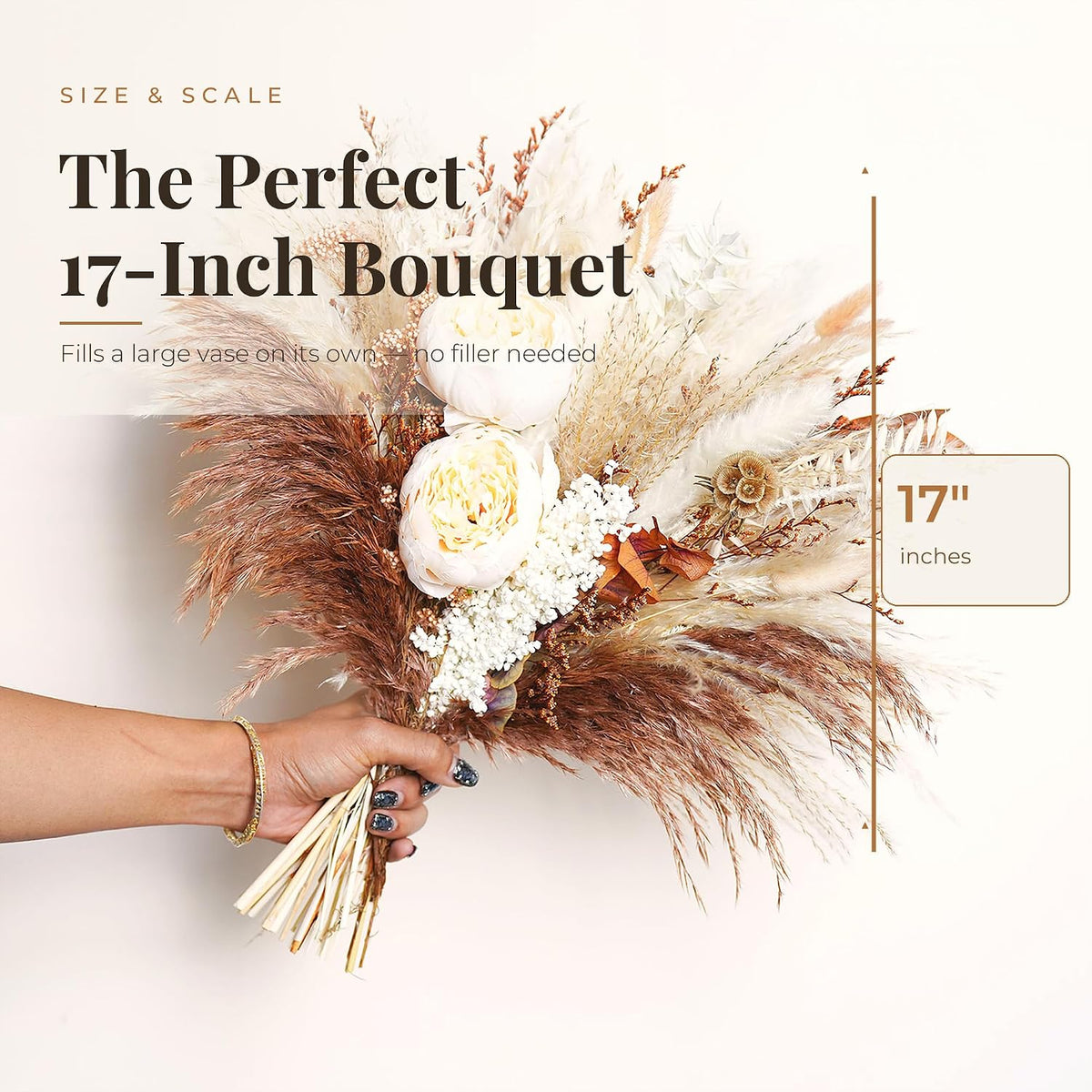 Pampas Grass Bouquet Dried Flowers Fall Decor