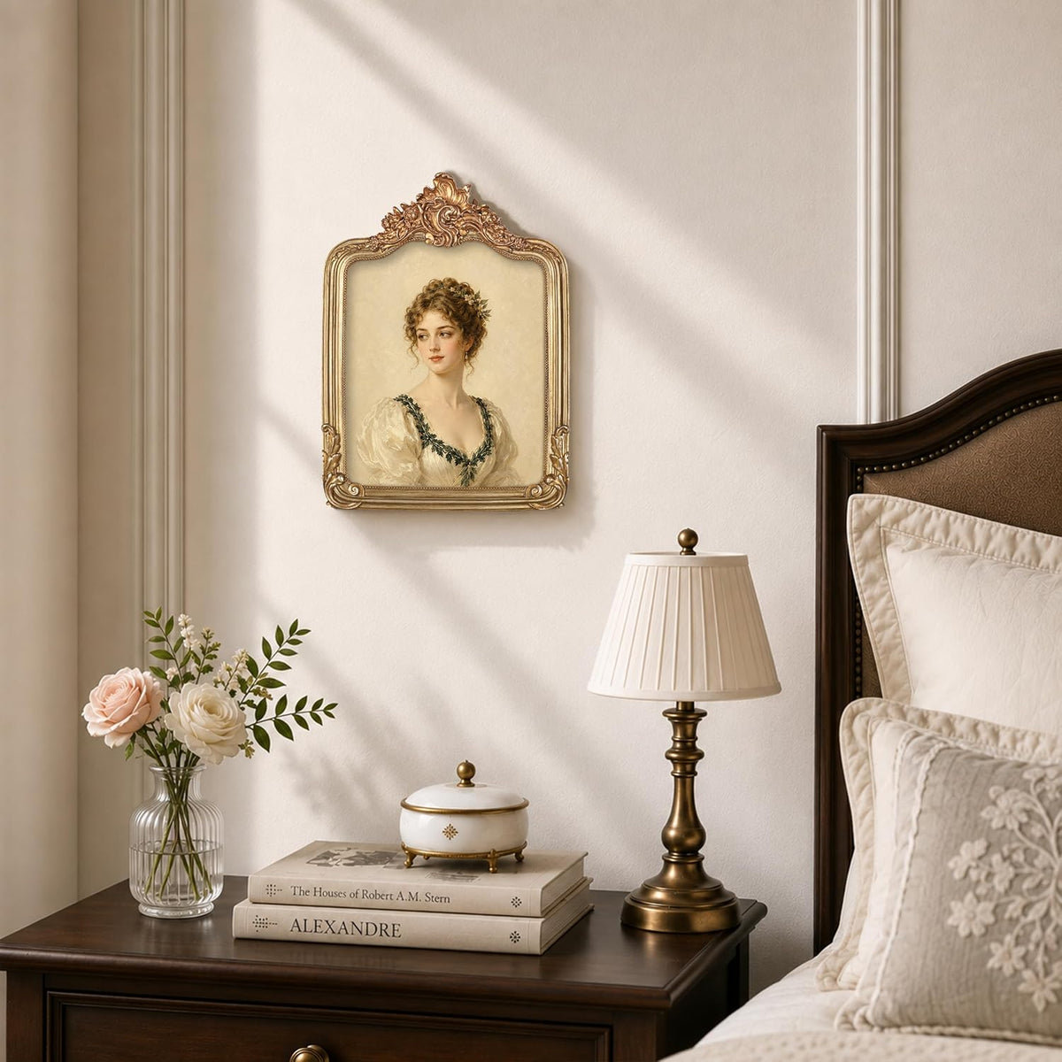 AELS 8x10 Inch Vintage Picture Frame, Elegant Antique Photo Frames with Glass Front, Photo Display, Tabletop Wall Hanging, Gift Ideas, Gold