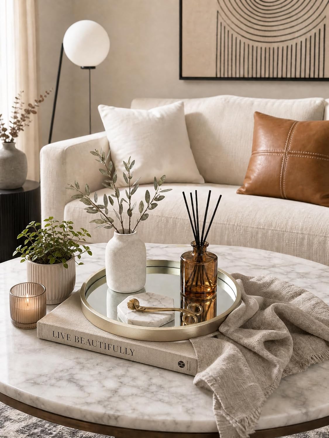 Hanobe Bathroom Vanity Perfume Trays for Dresser 12'’