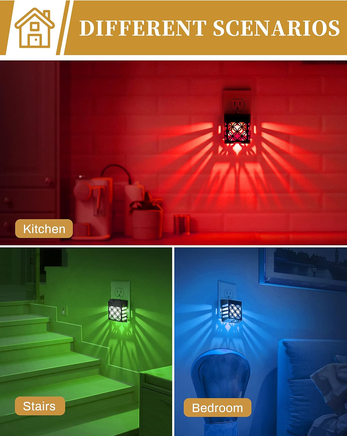 Night Lights Plug Into Wall [2 Pack], DORESshop LED Night Light