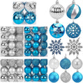 DOMESTAR 100 PCS Christmas Ball Ornaments, Christmas Tree Ornaments Glitter