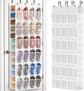 40-50 Pairs Over the Door Shoe Organizer, Large Double-Sided Pockets Hanging Shoe Rack, Space-Saving Closet Door Organizer Fits Boots,Sneakers or Larger Shoes,Shoe Storage for Bedroom, Closet,Entryway