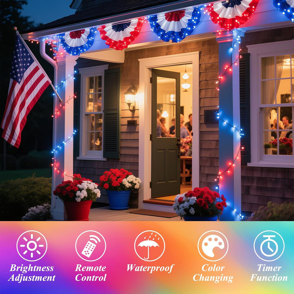 Color Changing Christmas Lights, 35 Colors 33FT 100LED String Lights