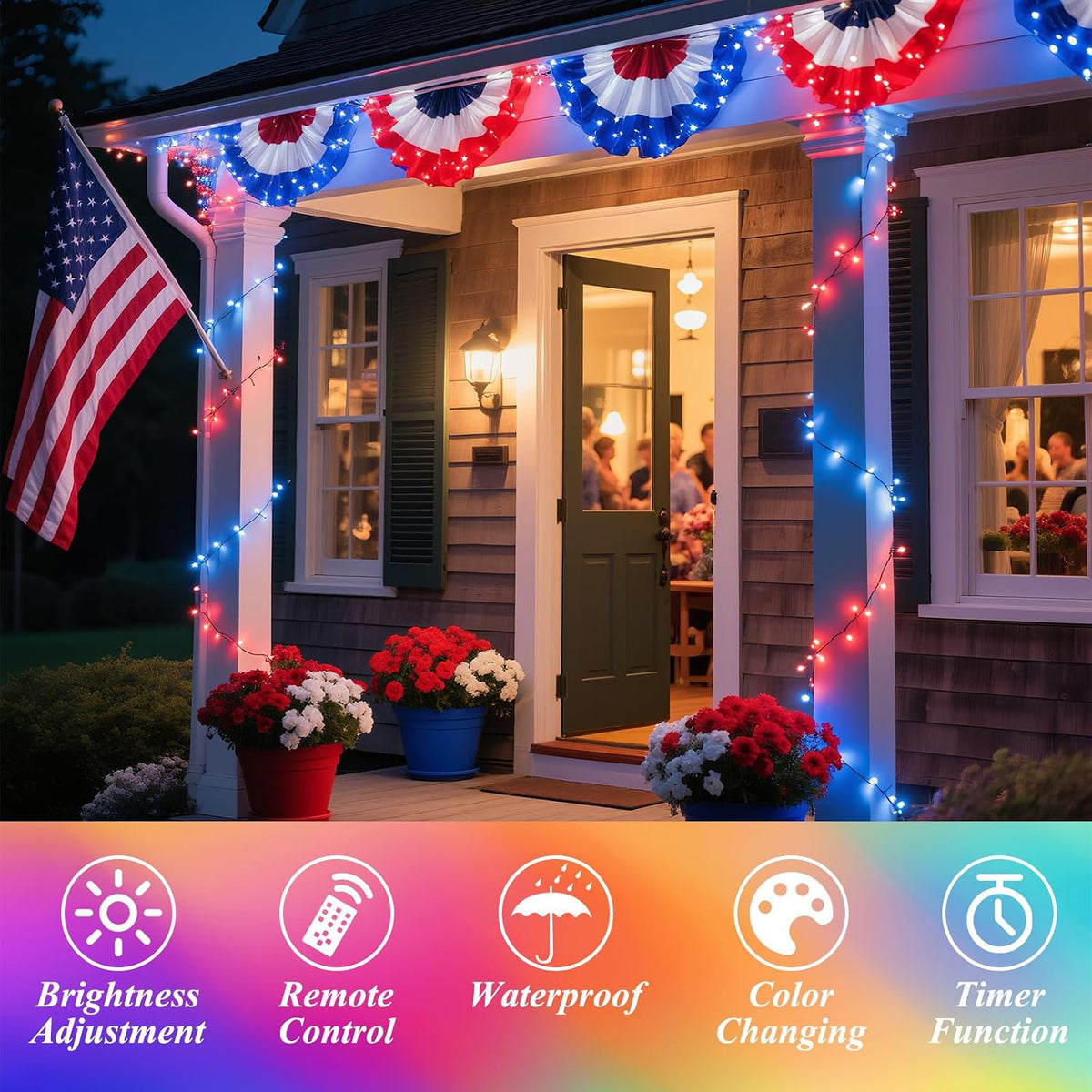 Color Changing Christmas Lights, 35 Colors 33FT 100LED String Lights