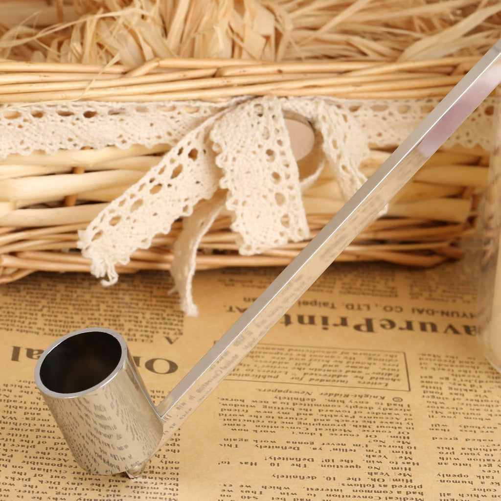 1Pc Candle Snuffer Candlesnuffers Extinguisher with Long Handle Silver