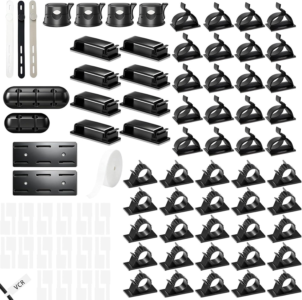 Cable Management Gaming Desk Organizer Kit 89PCS