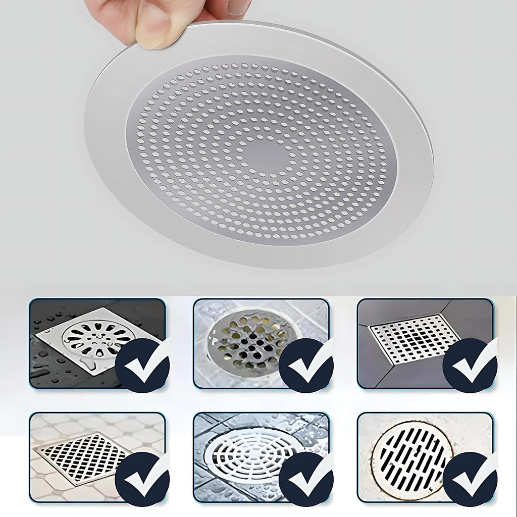 Shower Hair Drain Catcher 5.5 inch Stainless Steel Drain Cover Bathroom Tub