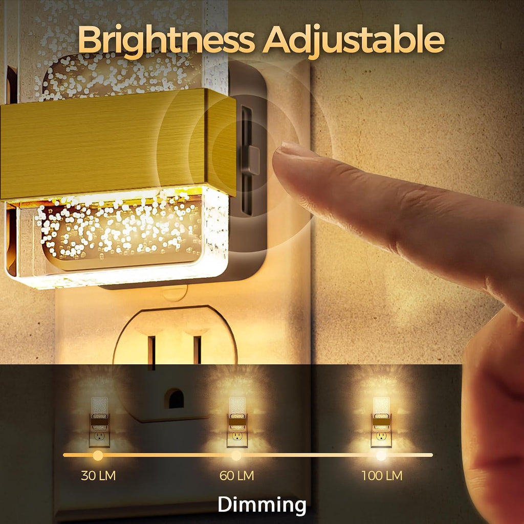DORESshop Night Light, Night Lights Plug Into Wall, Dimmable, 3000K
