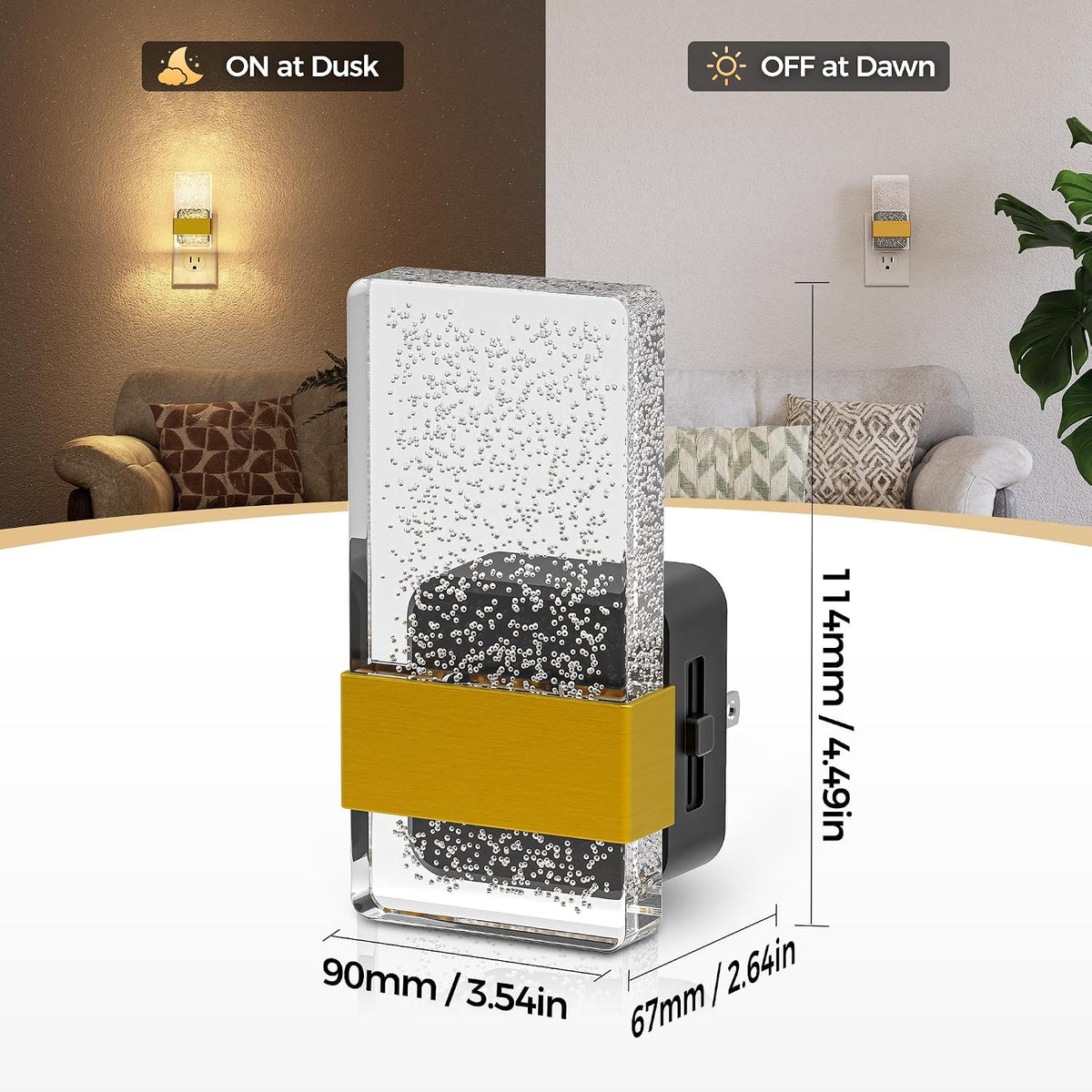 DORESshop Night Light, Night Lights Plug Into Wall, Dimmable, 3000K