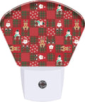 Night Light Santa Claus Plug-in LED Dusk-to-Dawn Sensor Soft Night Lamp,Suitable for Home Bedroom Bathroom Hallway Stairs