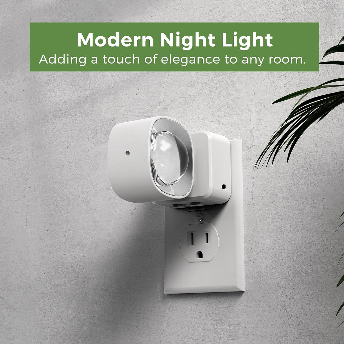 L LOHAS LED Night Light Projector, Night Lights Plug into Wall 3CCT 2 Pack
