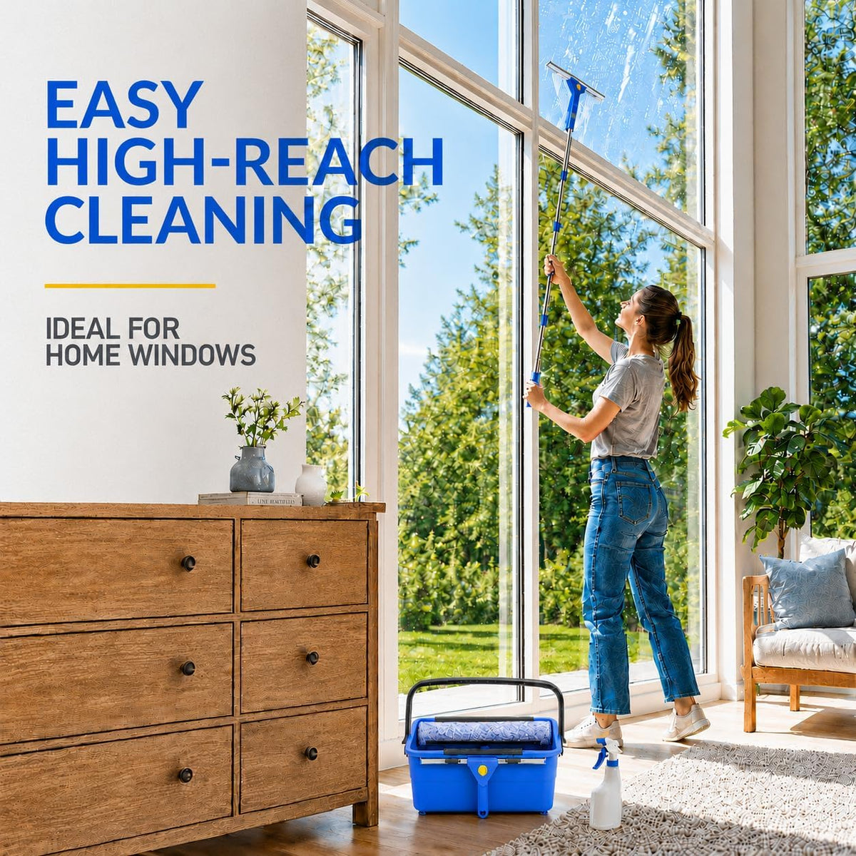 Professional Window Cleaning Kit with 3 Gallon Bucket