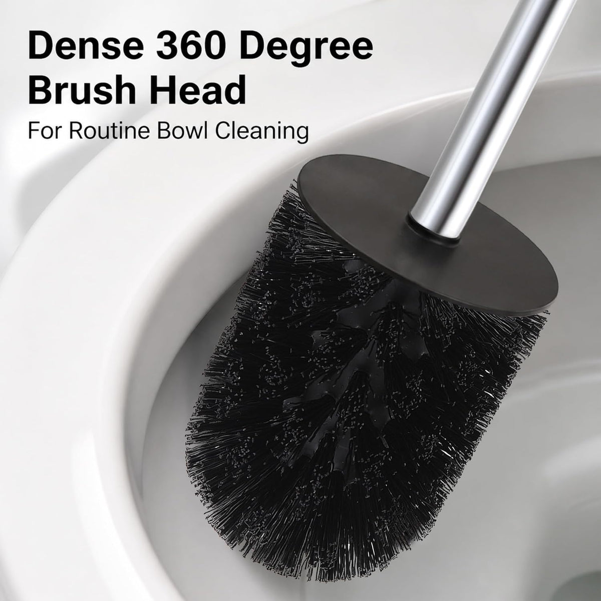 BGL Toilet Brush and Holder Set, Chrome Finish