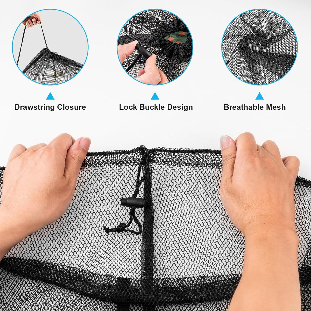 Large Mesh Laundry Bags: 2 Pack 24" x 36" Heavy Duty