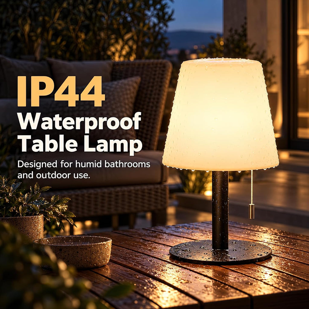 Waterproof Shower Lamp - Spa-Like Rechargeable Cordless Bathroom Lamp