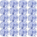 Macarrie Fairy Lights 33ft 100 LED USB Light, Cool, White USB, 20 Pcs